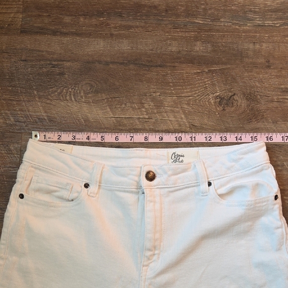 Cosmic Blue Love White Boyfriend Jeans Women's Size 30 - Picture 8 of 12